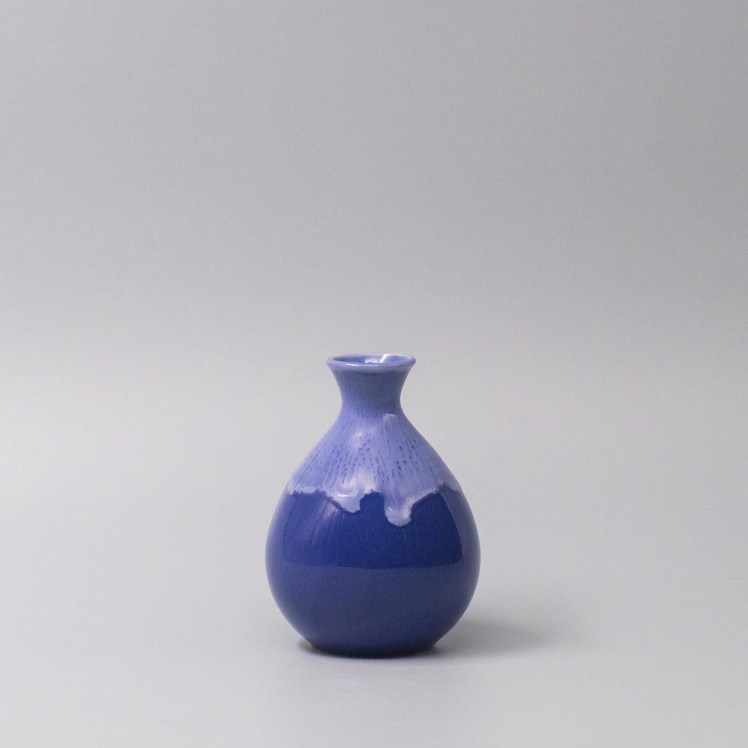Sake Jug 300ml Cornflower Blue white Drip.