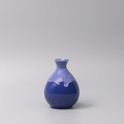 Sake Jug 300ml Cornflower Blue white Drip.
