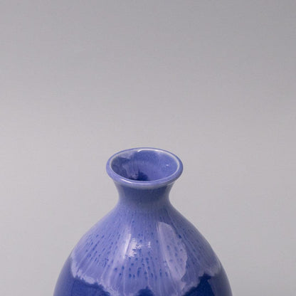 Sake Jug 300ml Cornflower Blue white Drip.