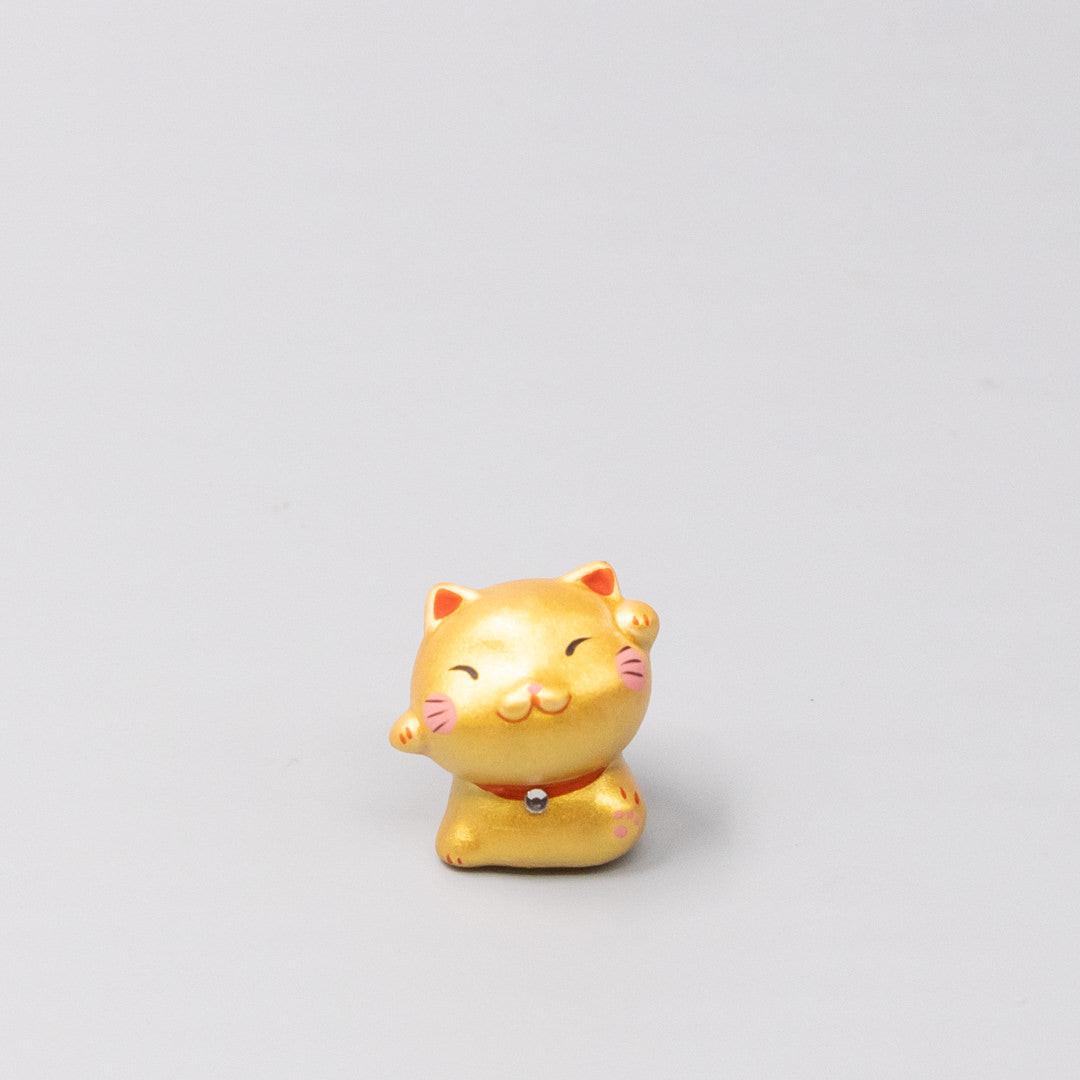 Okimono Lucky Gold Maneki.