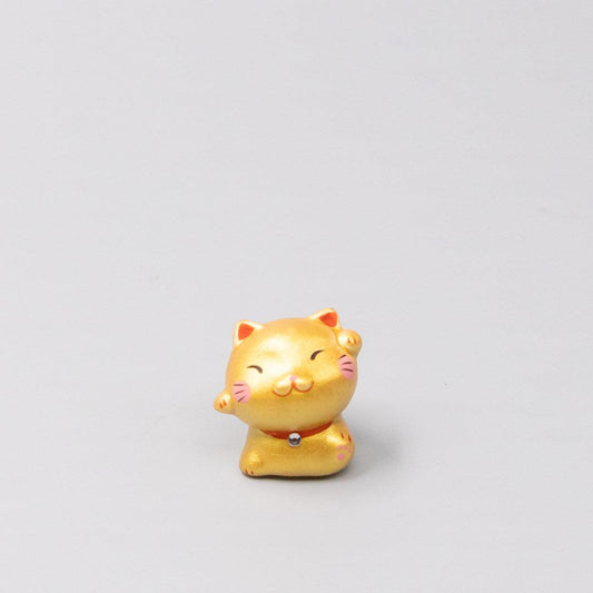 Okimono Lucky Gold Maneki.