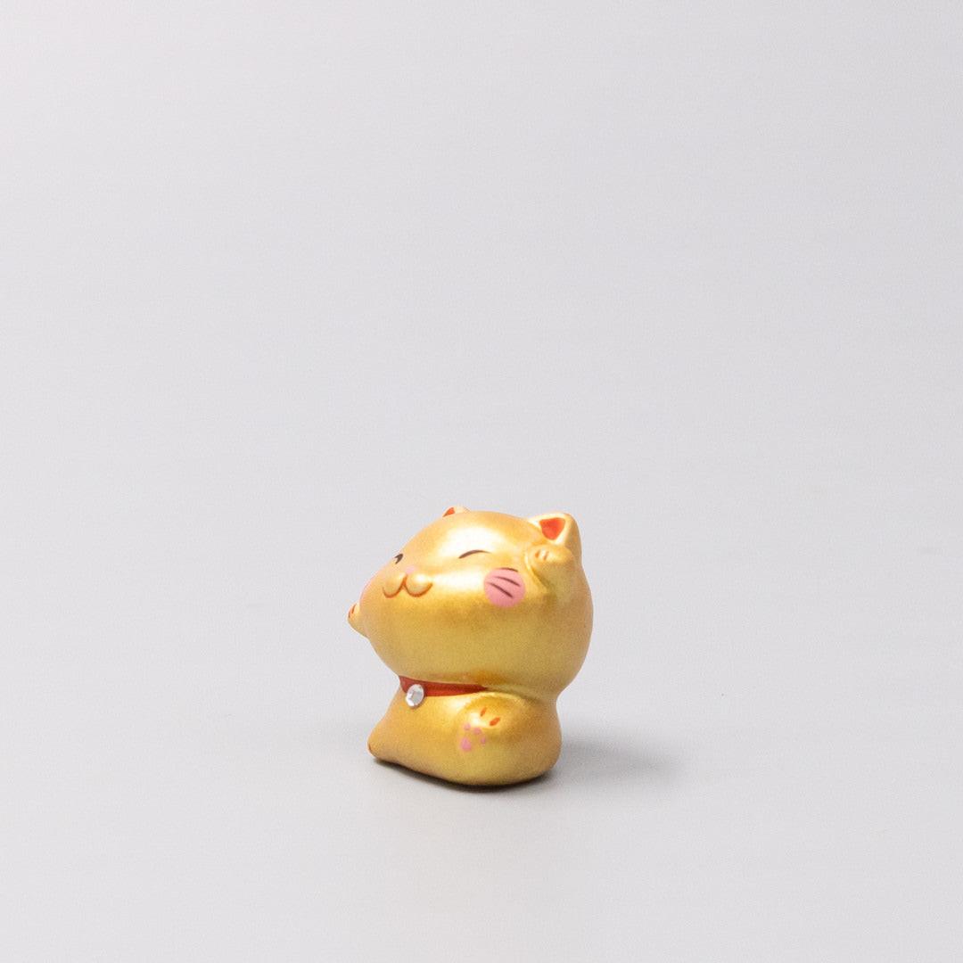 Okimono Lucky Gold Maneki.