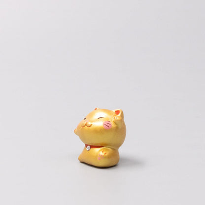 Okimono Lucky Gold Maneki.
