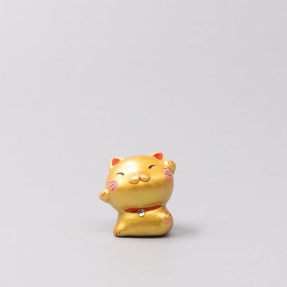 Okimono Lucky Gold Maneki.