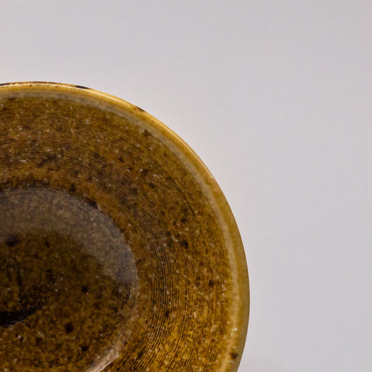 Bowl 12.6cm Shinogi Caramel Glaze.