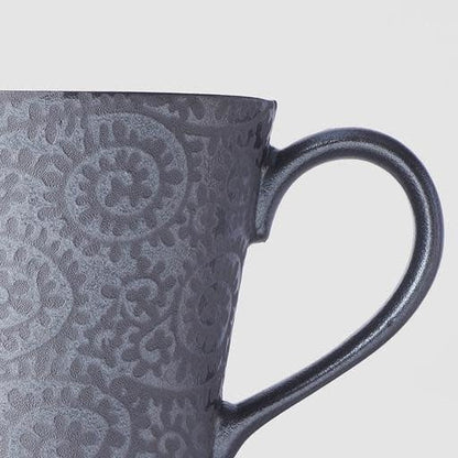 Mug 200ml Black Scroll Design