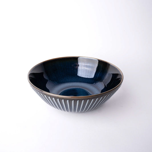 Bowl 21cm Navy Sendan Glaze.