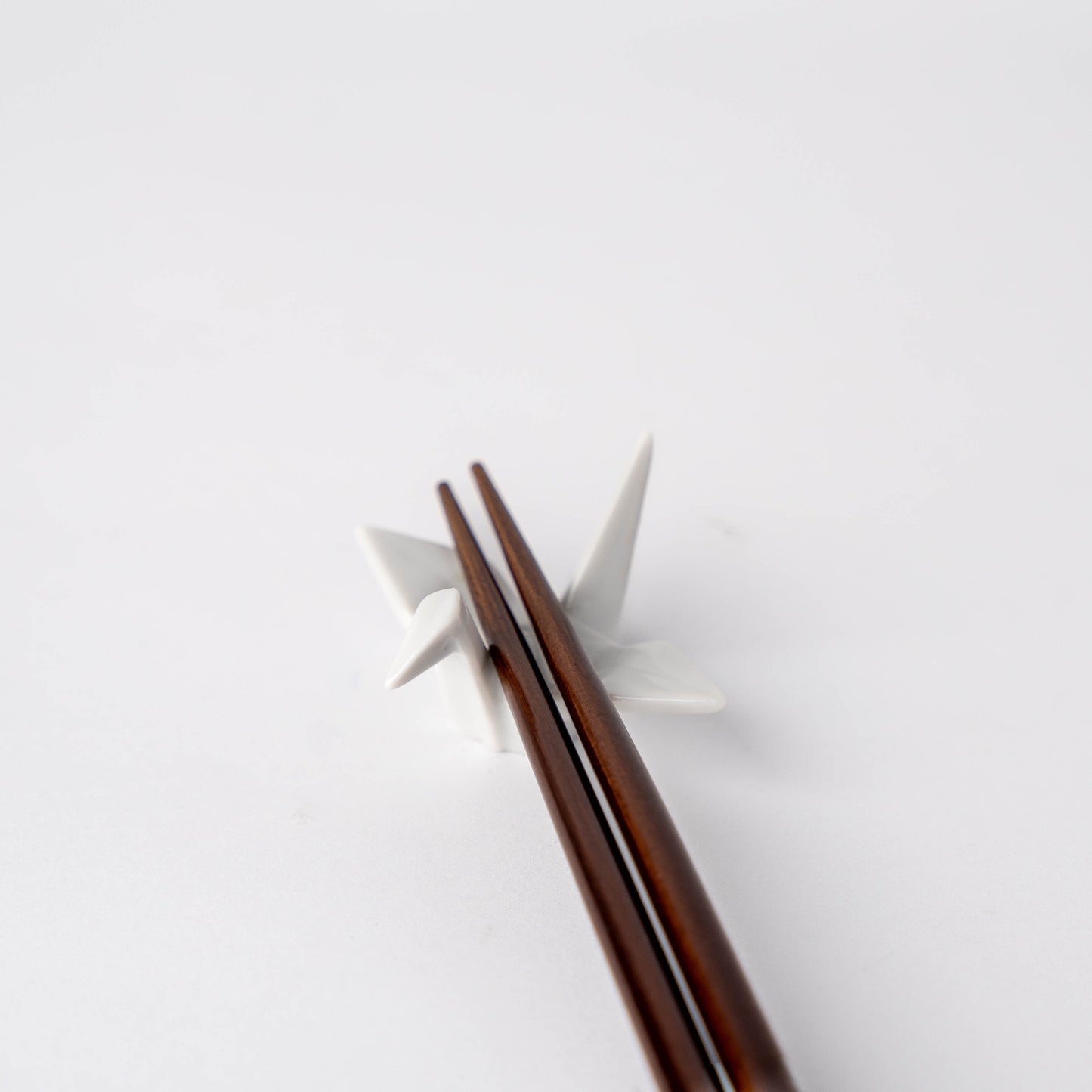 Chopstick Rest Origami Crane White