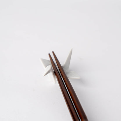 Chopstick Rest Origami Crane White