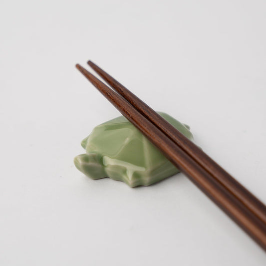 Chopstick Rest Tortoise Green.