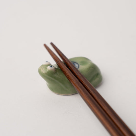 Chopstick Rest Frog Green.