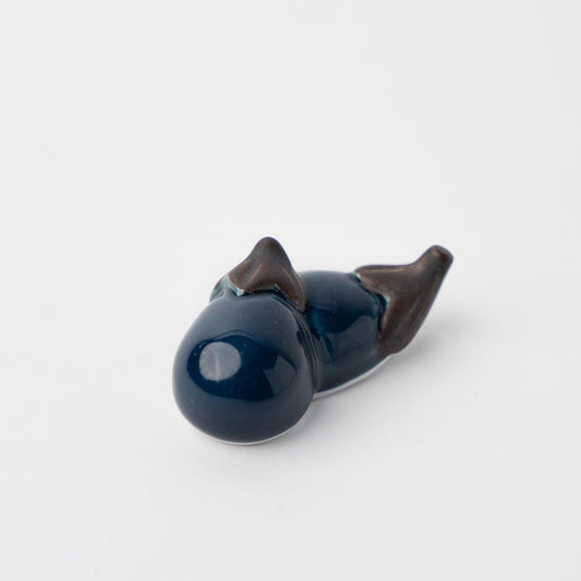 Chopstick Rest Blue Eggplant.