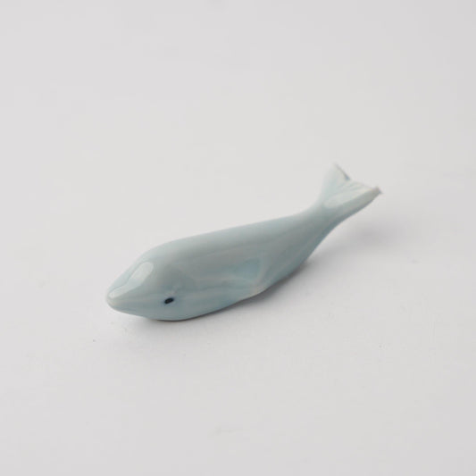 Chopstick Rest Ice Blue Dolphin.