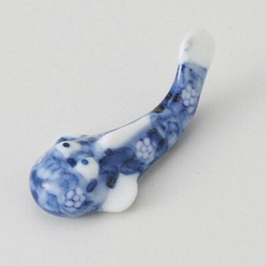 Chopstick Rest Blue Fugu.