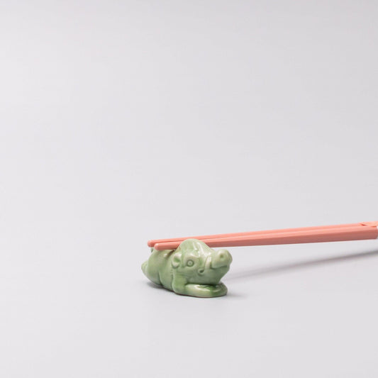 Chopstick Rest Green Boar.