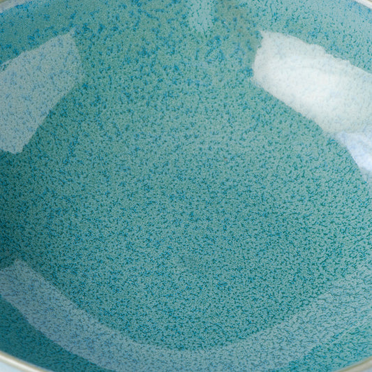 Bowl Oval 16cm Peacock Glaze.