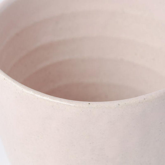 Lopsided Mug 200ml Sakura Pink Glaze.