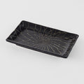 Sushi Plate 22cm Charcoal Net Design.