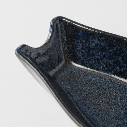Spoon Rest Ramen Kanso Indigo Blue Glaze.