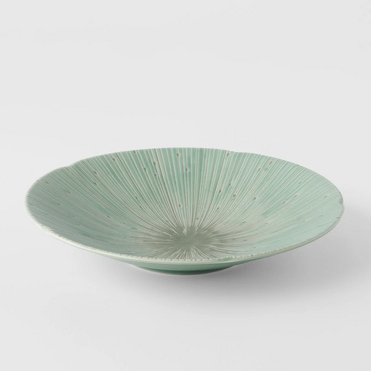 Pasta Bowl 22.5cm Ice Green Glaze.