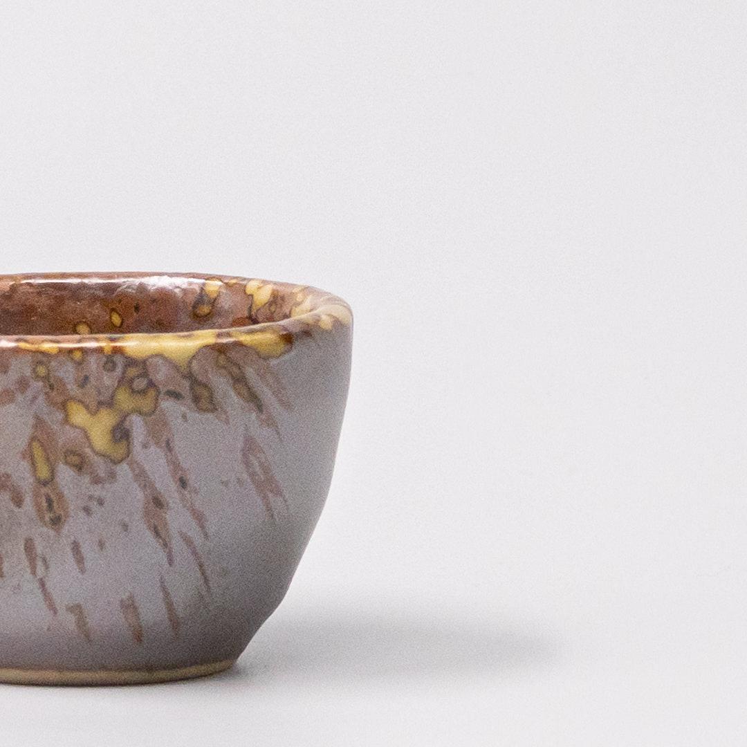 Sake Cup 30ml Brown blend Speckle Glaze.