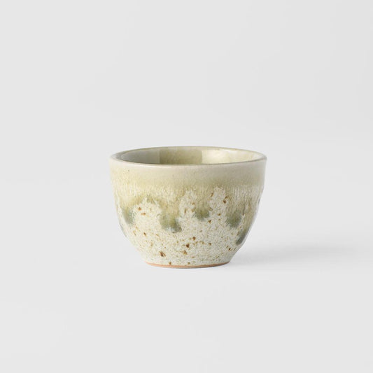 Sake Cup 30ml Light Green Drip Glaze.