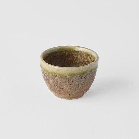 Sake Cup 30ml Light Brown Glaze.