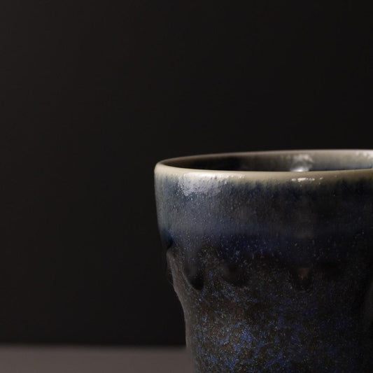 Mug Yunomi 280ml Dark Indigo Glaze.