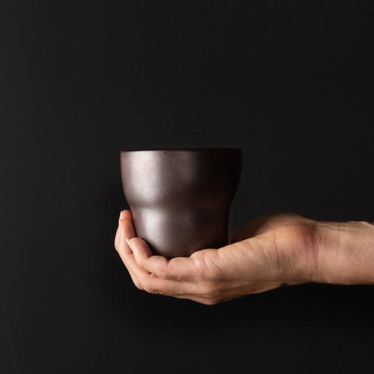 Mug Yunomi 280ml Metallic Splash Glaze.