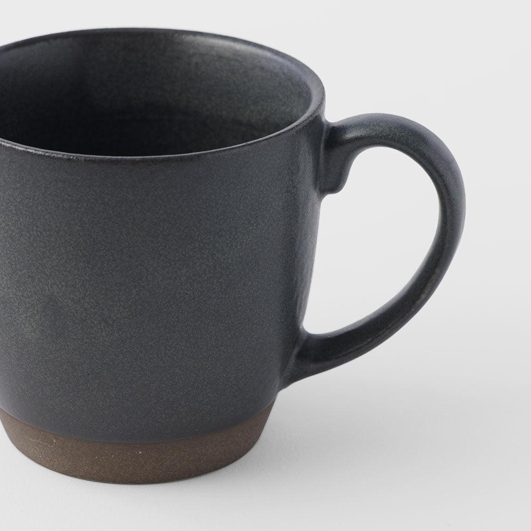 Taiko Mug 265ml Black & Bisque Glaze.