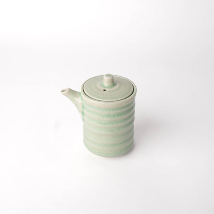 Soy Pot Ribbed 170ml Celadon Glaze.