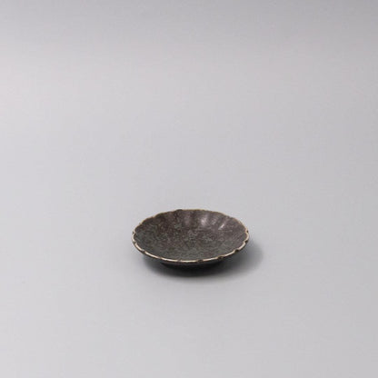 Sauce Dish 8cm Scallop Indigo Fade Glaze.