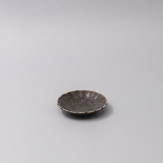 Sauce Dish 8cm Scallop Indigo Fade Glaze.