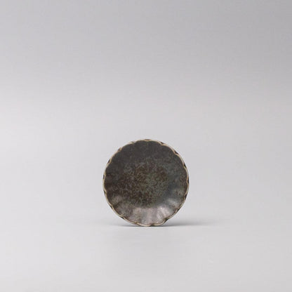 Sauce Dish 8cm Scallop Indigo Fade Glaze.