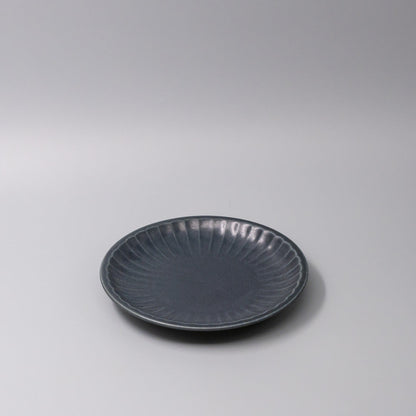 Plate 21.4cm Sunburst Navy Glaze.