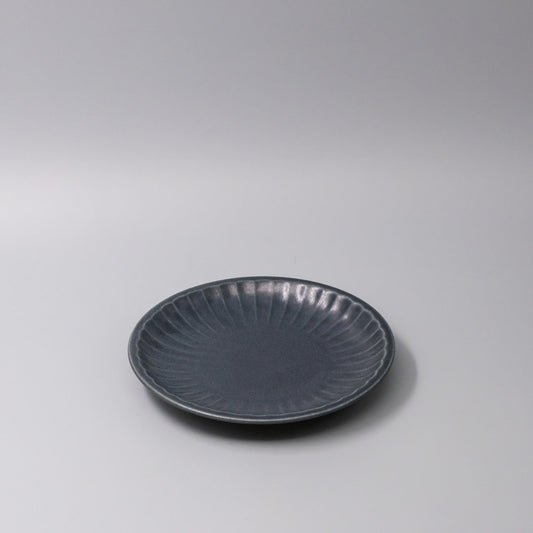 Plate 21.4cm Sunburst Navy Glaze.
