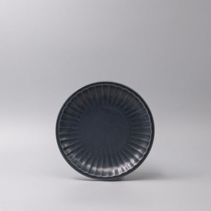 Plate 21.4cm Sunburst Navy Glaze.
