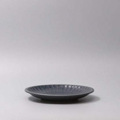 Plate 21.4cm Sunburst Navy Glaze.