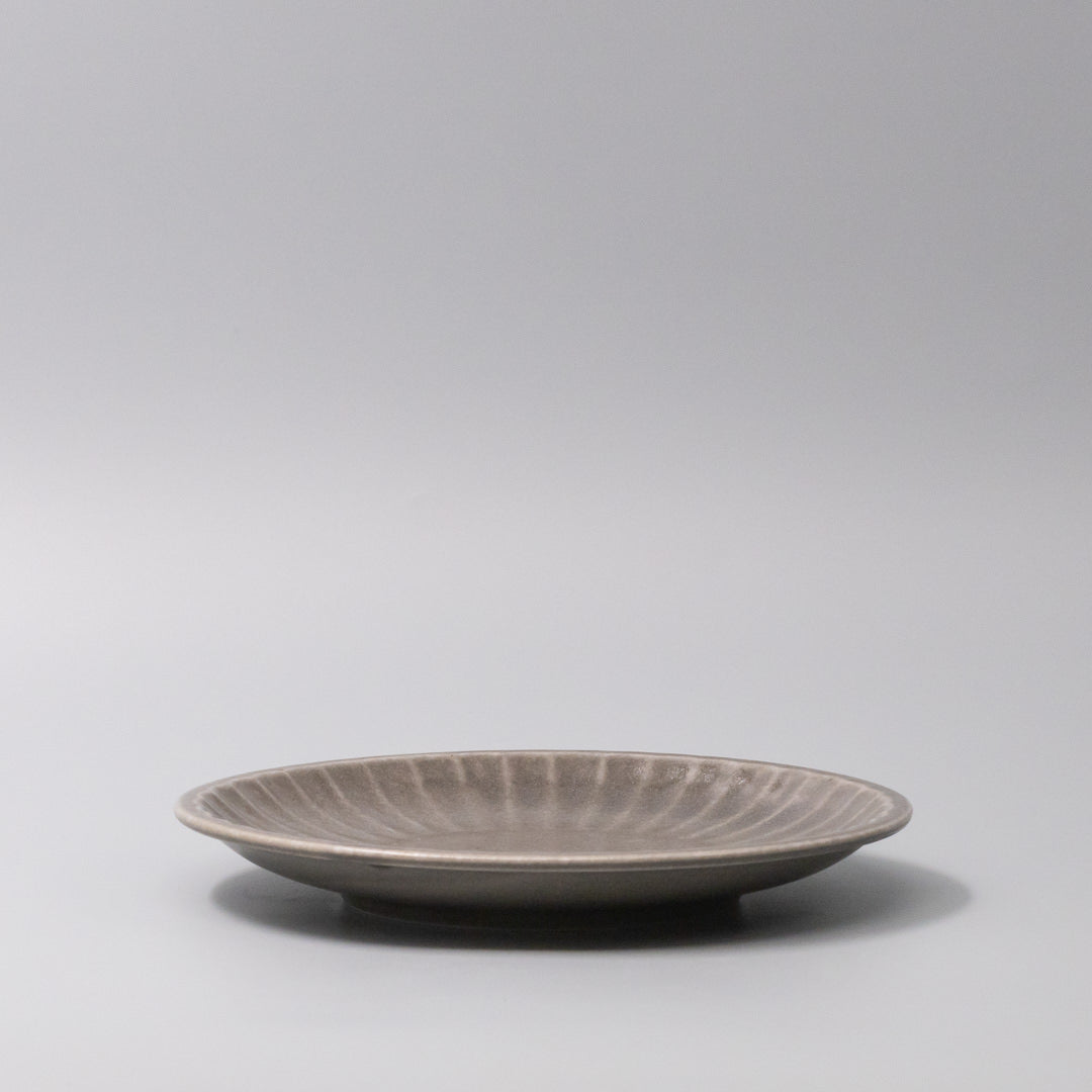 Plate 21.4cm Sunburst Dove Glaze.