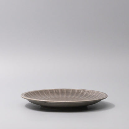 Plate 21.4cm Sunburst Dove Glaze.