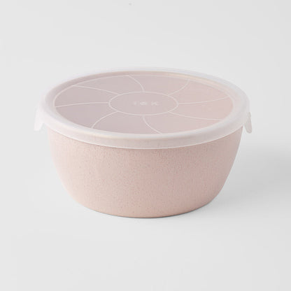 Bowl with Lid 13cm Sakura Pink Glaze.