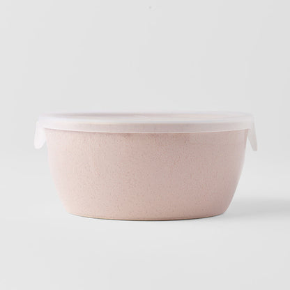 Bowl with Lid 13cm Sakura Pink Glaze.