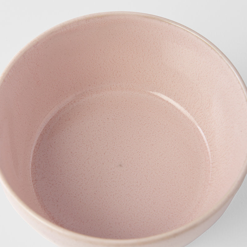 Bowl with Lid 13cm Sakura Pink Glaze.