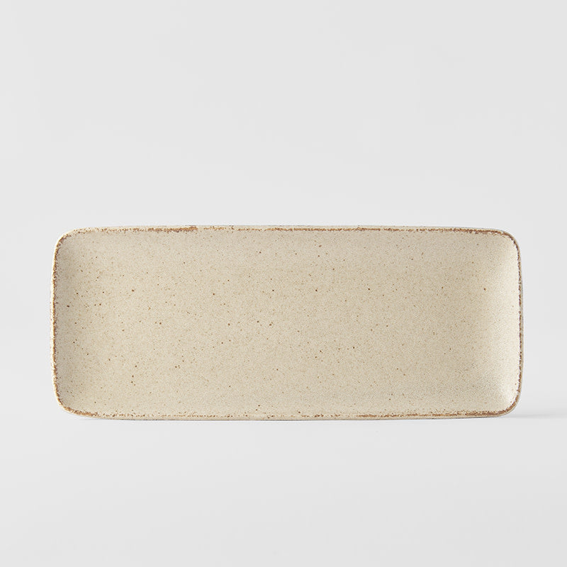 Sashimi Plate 29cm Sand Fade Glaze