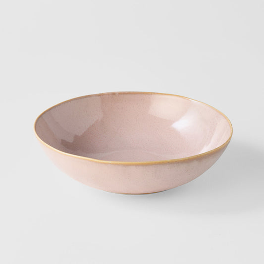Bowl Oval 16cm Sakura Pink Glaze.