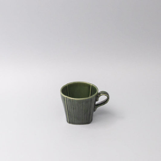 Mug 180ml Reeded Oribe Glaze.