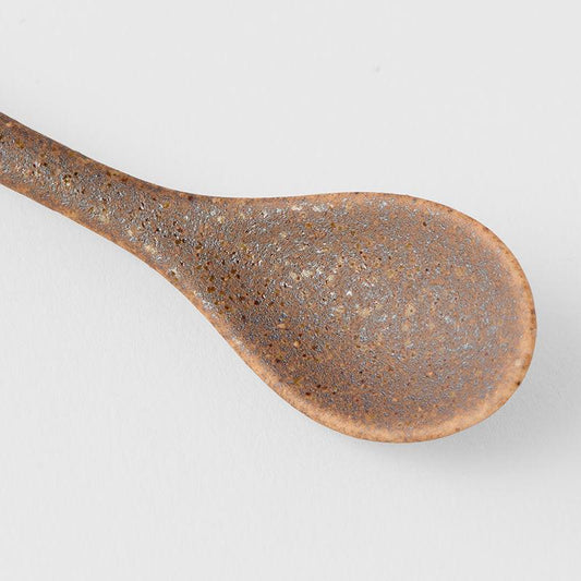 Spoon Small Bisque Indigo Shibori.