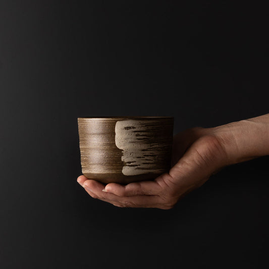 Matcha Tea Bowl 10cm Swept Earth.