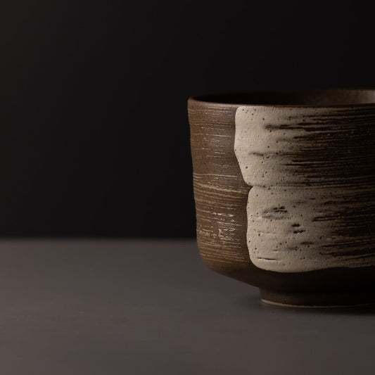 Matcha Tea Bowl 10cm Swept Earth.