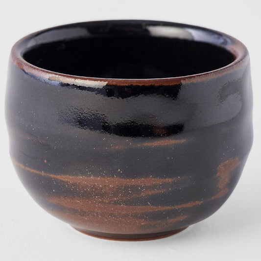 Sake Cup Ochoko 40ml Tenmokku Black Glaze.